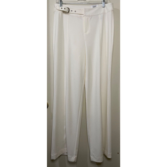 NWT INC Women's Side Belt Wide Leg Pant SIZE 10 NEW - Picture 4 of 10